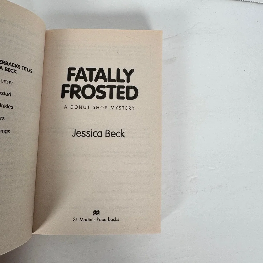 Jessica Beck Donut Shop Mystery Series Lot 4 Books Glazed Murder Fatally Frosted